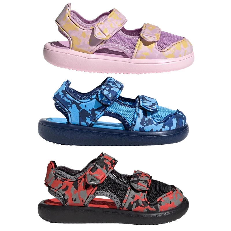 Adidas 阿迪达斯 儿童轻便包头凉鞋 IE0301 IE0302 IE0303 ID5840