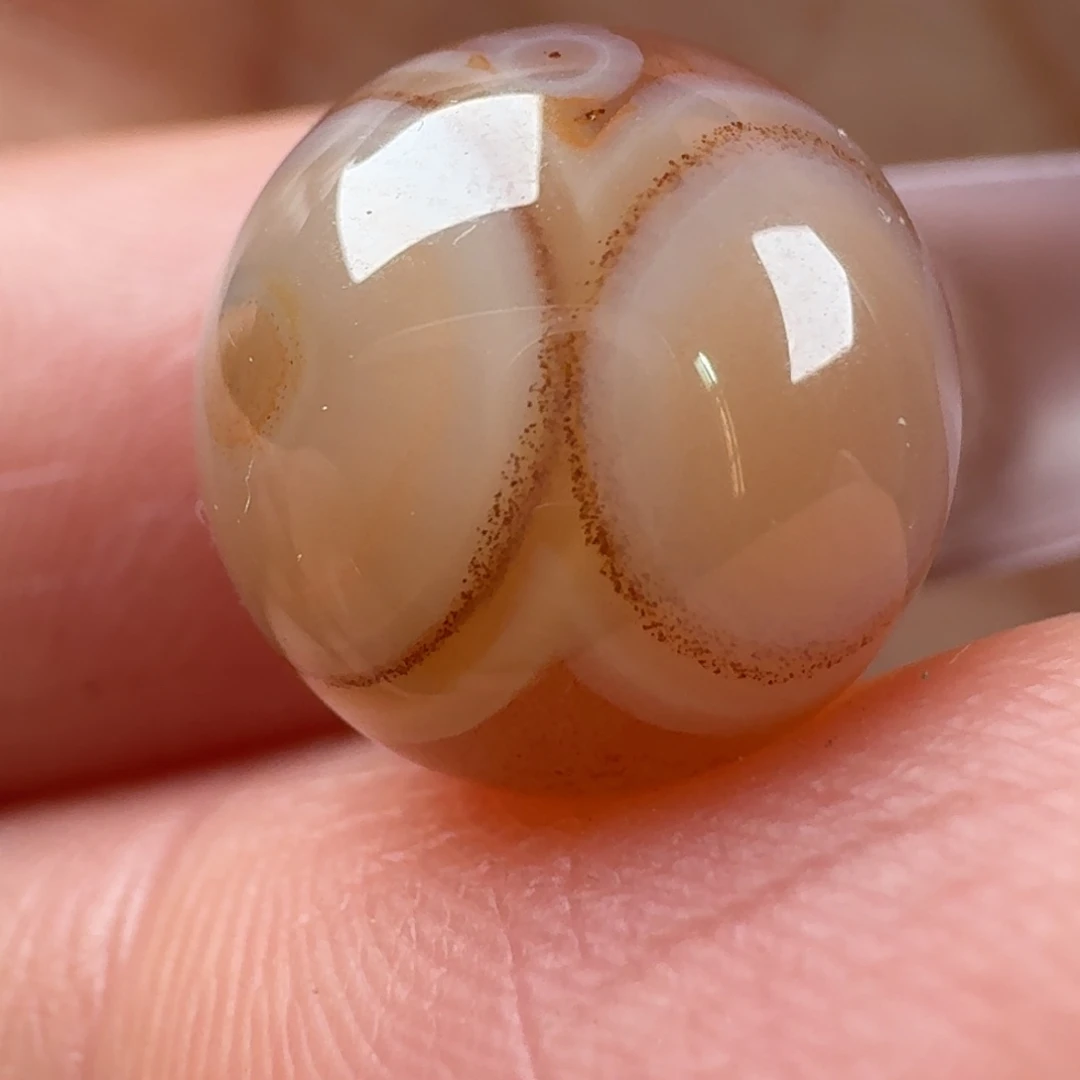 南红玛瑙未镶嵌天眼八字眼11.6