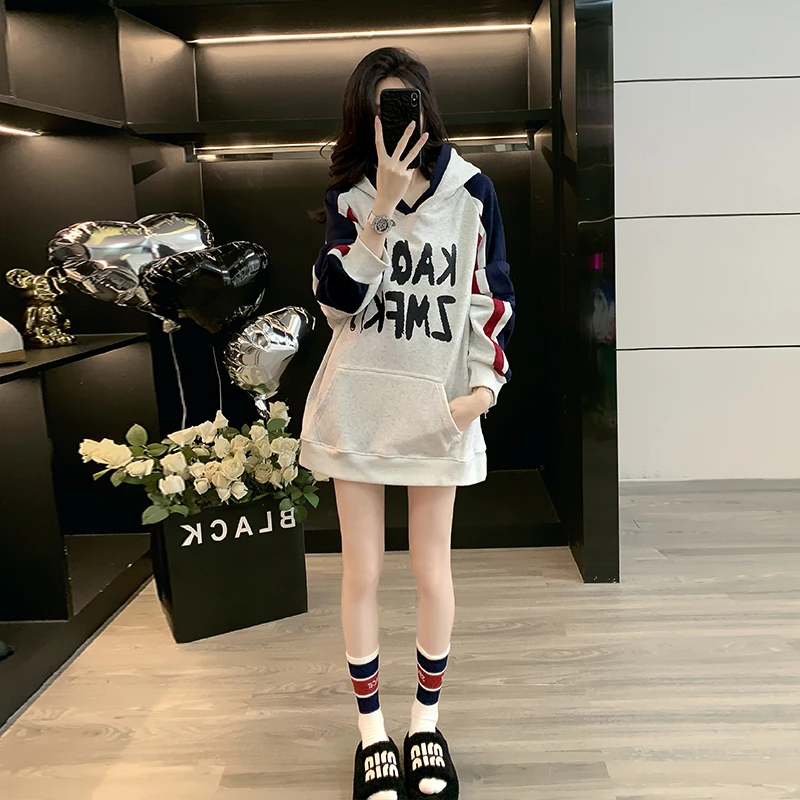 2025新款慵懒风女连帽秋冬长袖爆款风卫衣上衣宽松感春秋百搭休闲