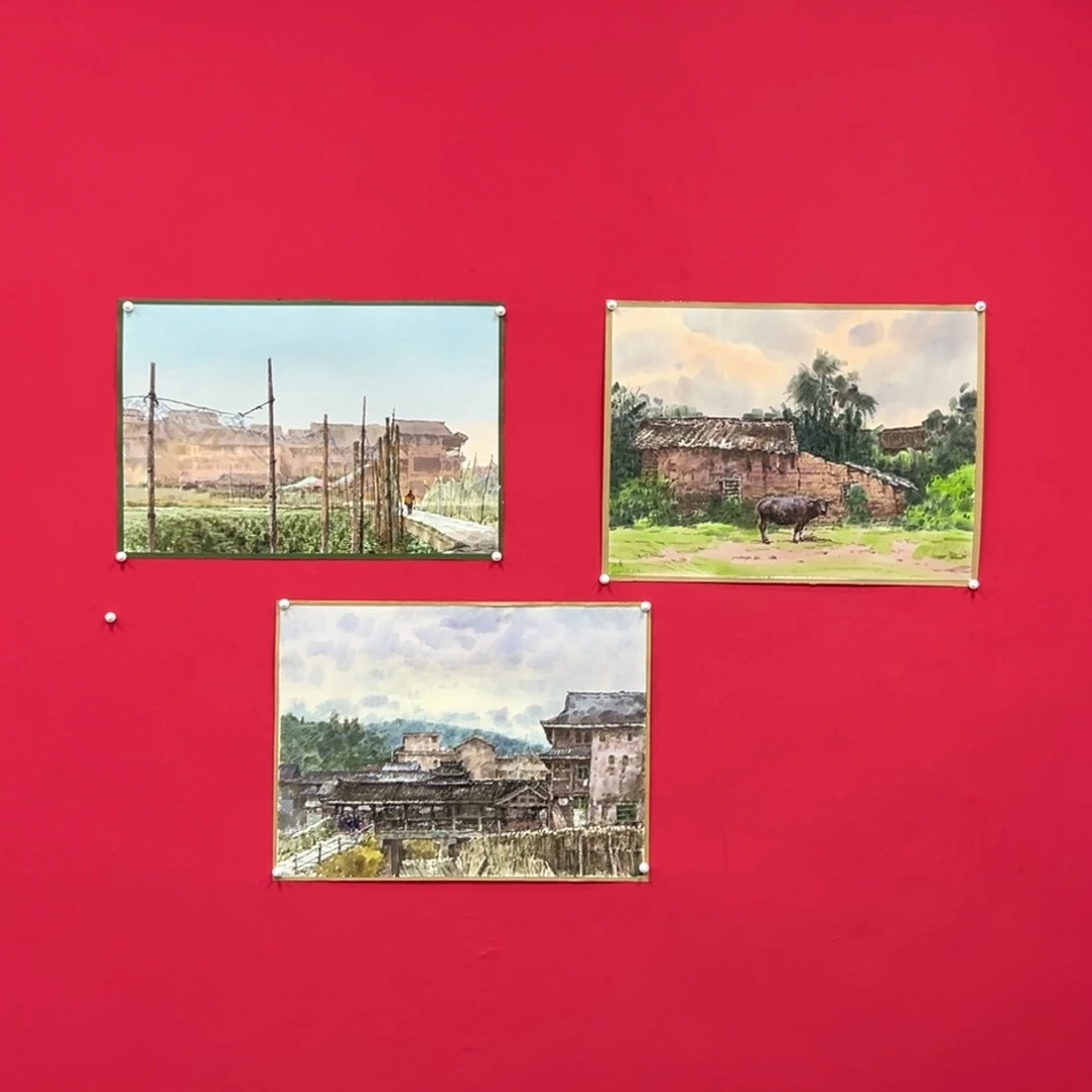 国画常**哥杨永葳3幅展览精品