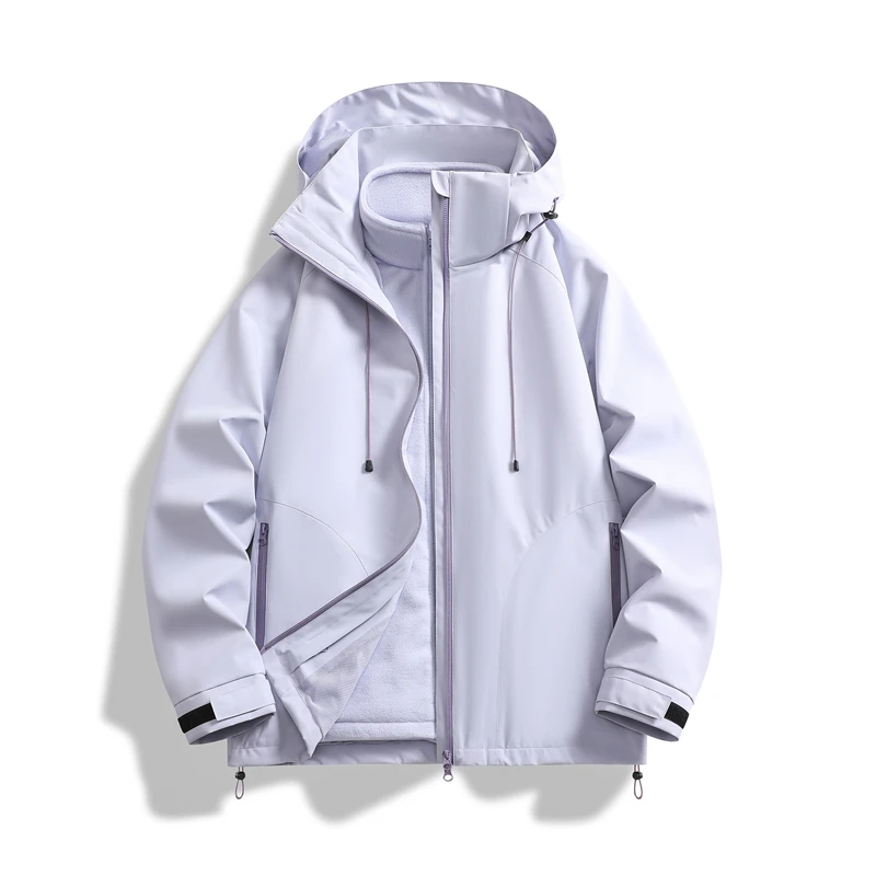 『ABTM』〖色彩秋季〗户外防水徒步登山冲锋衣男女秋冬连帽三合一外套