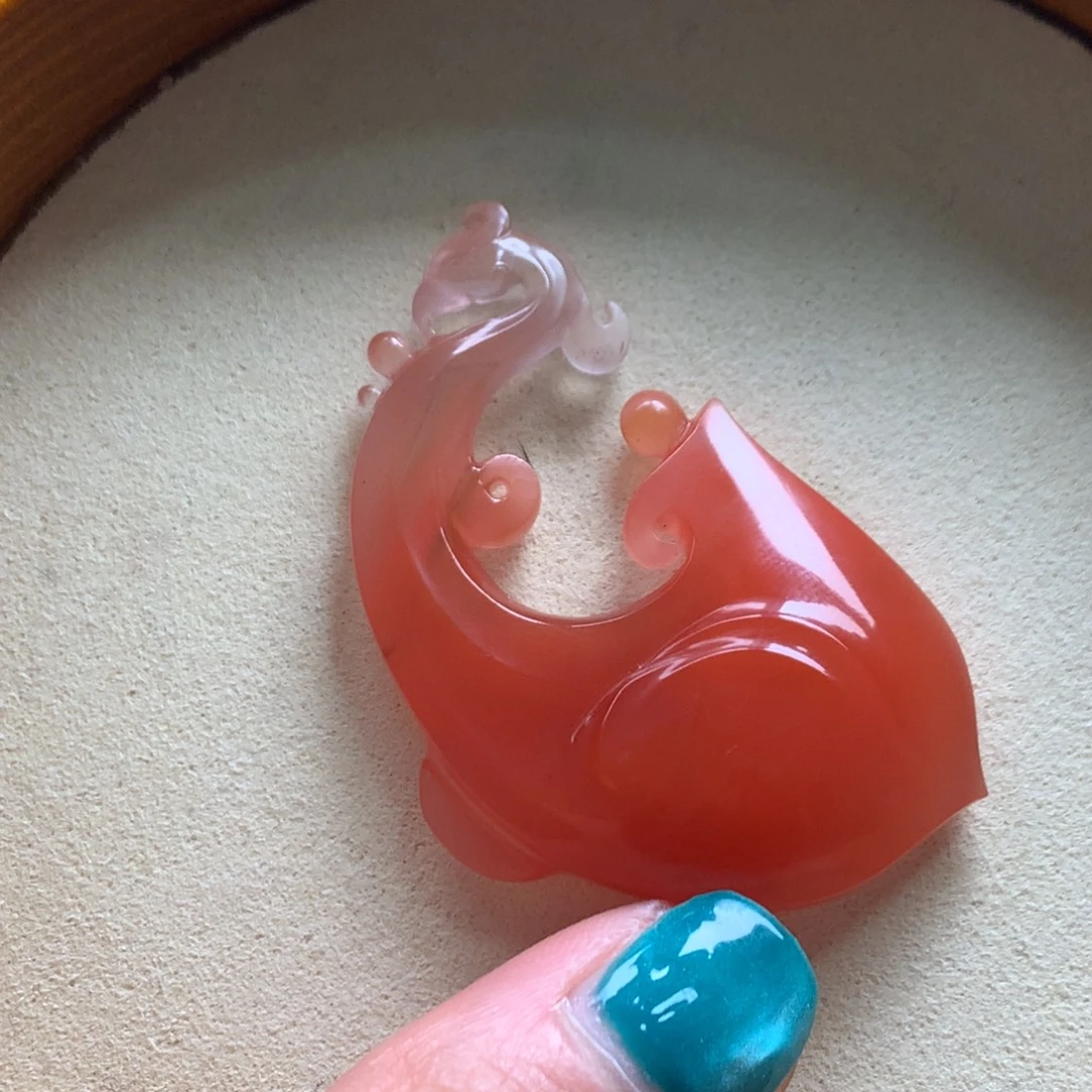 南红玛瑙未镶嵌保山天然原矿南红凤凰吊坠