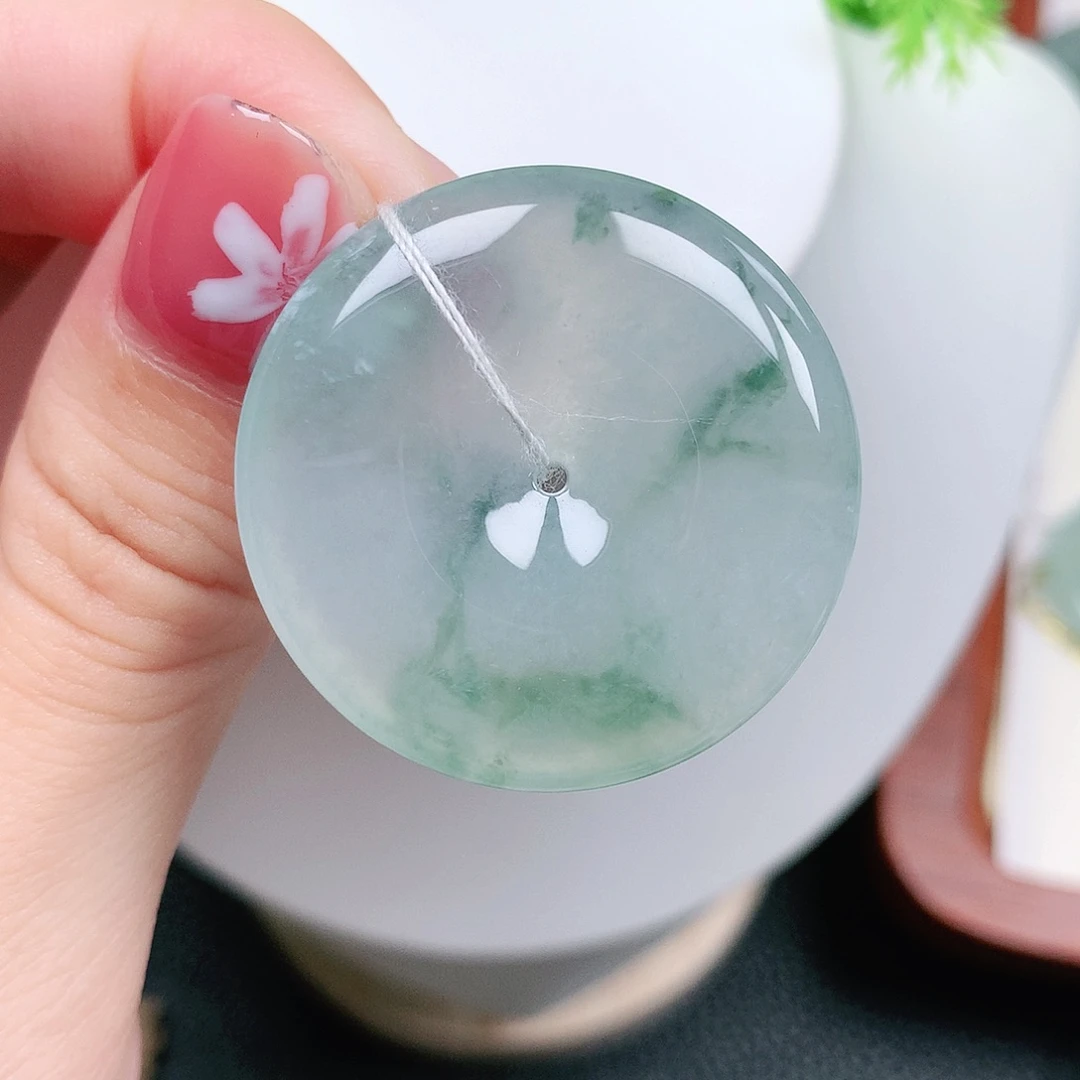 翡翠未镶嵌颈饰平安34-6.3