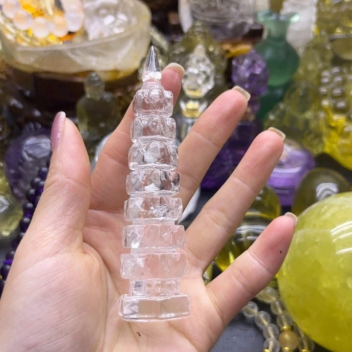 珠宝半成品水晶未镶嵌摆件