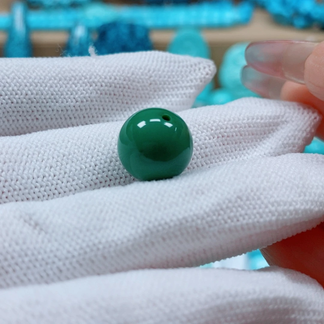 嗯***哈银S925镶嵌绿松石珠宝奇石