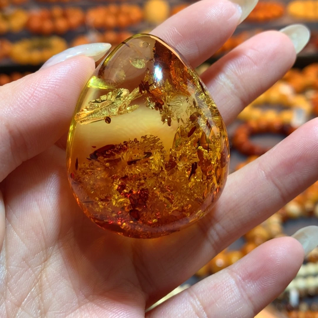 【闪购商品】琥珀（花珀）吊坠(不含链)未镶嵌