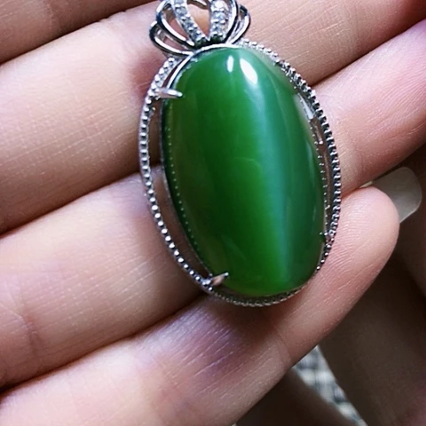 和田玉银S925镶嵌戒指