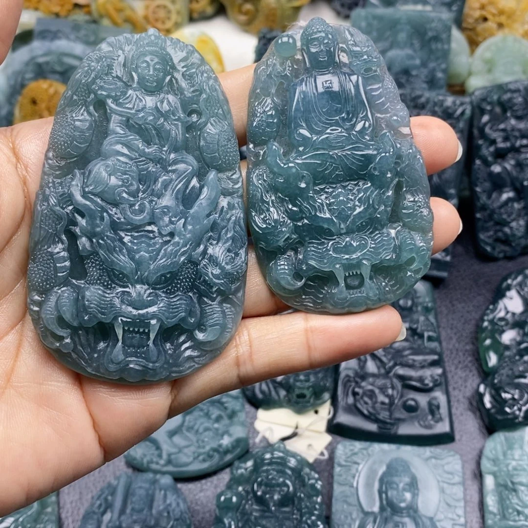 未镶嵌定制翡翠火****号翡翠