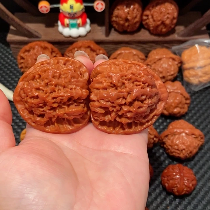 文玩核桃把件波**湃49.3尺寸大官帽1244