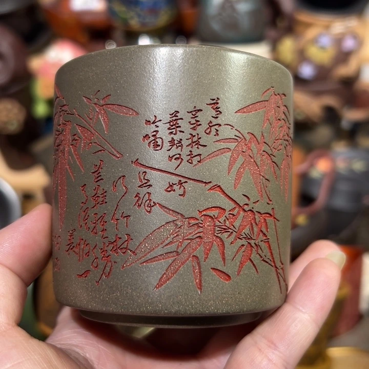 茶杯紫砂宜兴紫砂主人杯