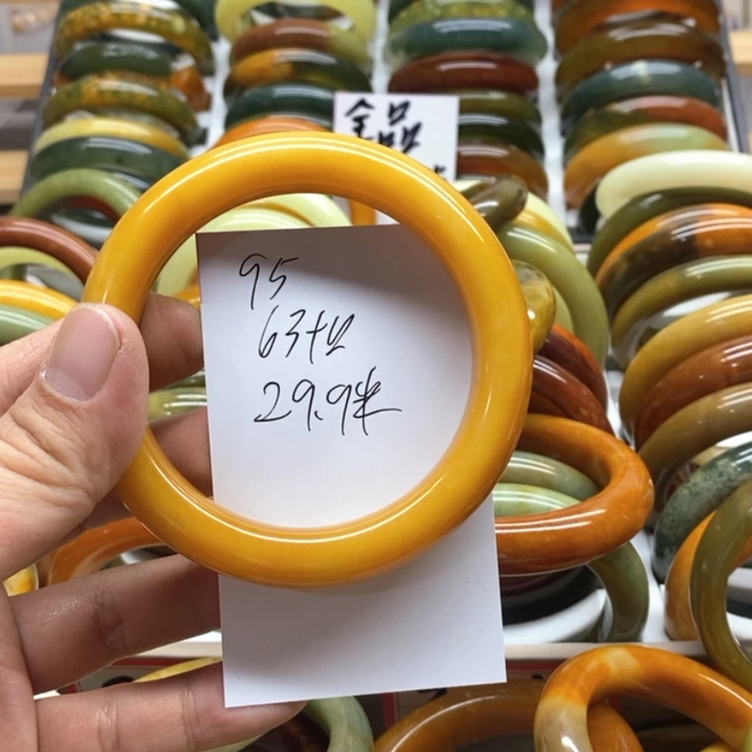 【闪购商品】蛇纹石玉手镯未镶嵌安***咪