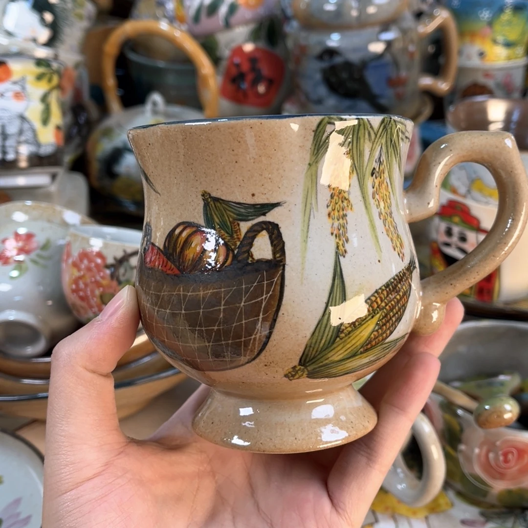 松***风景德镇手工手绘杯