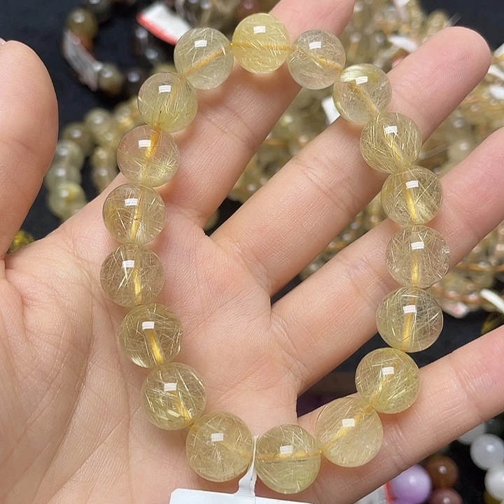 水晶手链未镶嵌金发晶12