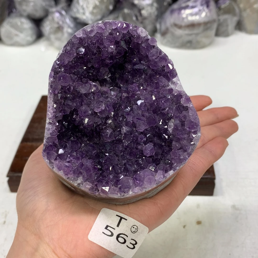 紫晶摆件未镶嵌水晶