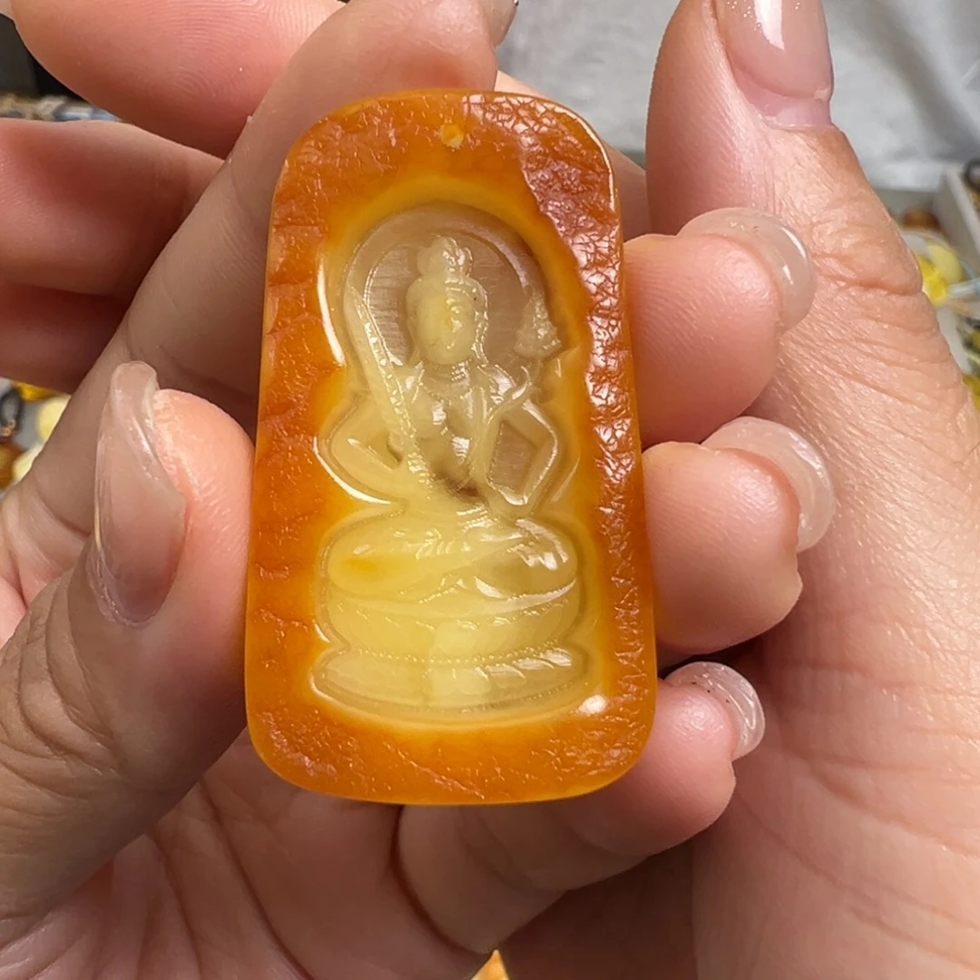裸石蜜蜡未镶嵌牛虎
