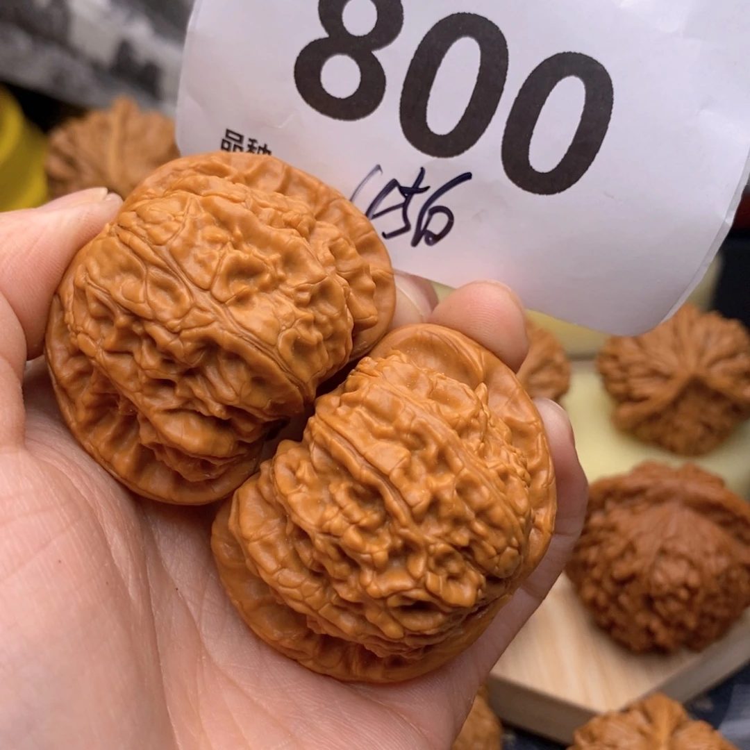 文玩核桃把件800号45白