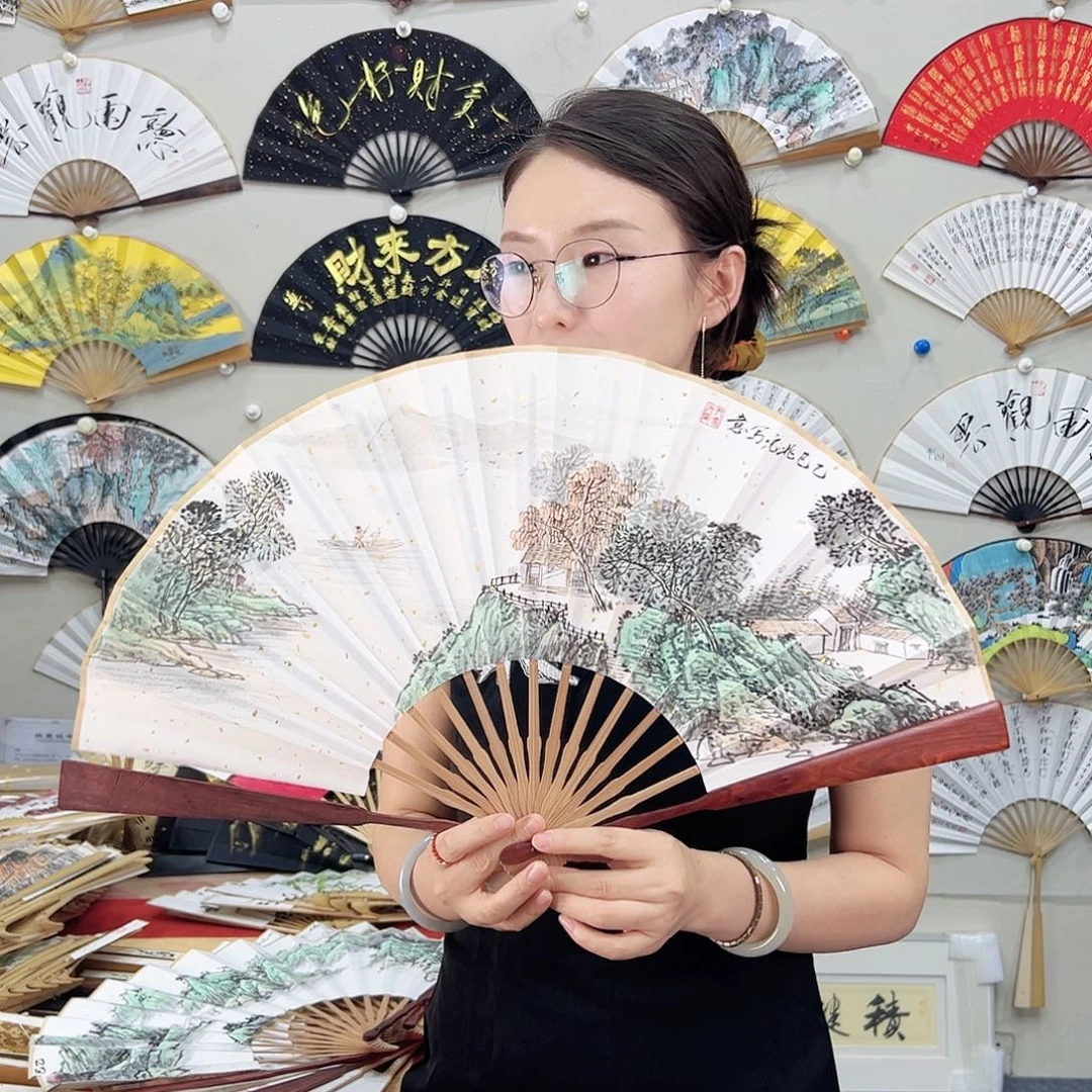 书法书法 10寸 红檀 手写手绘 默认粘好