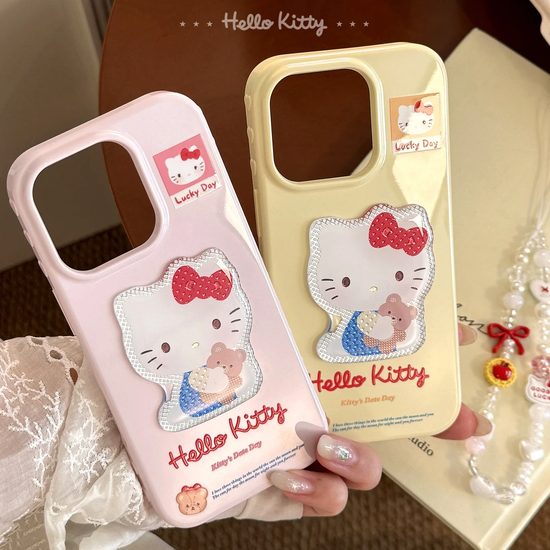 【自带相机保护按键】鎏金立体猫适用15pro苹果16手机壳iphone14软