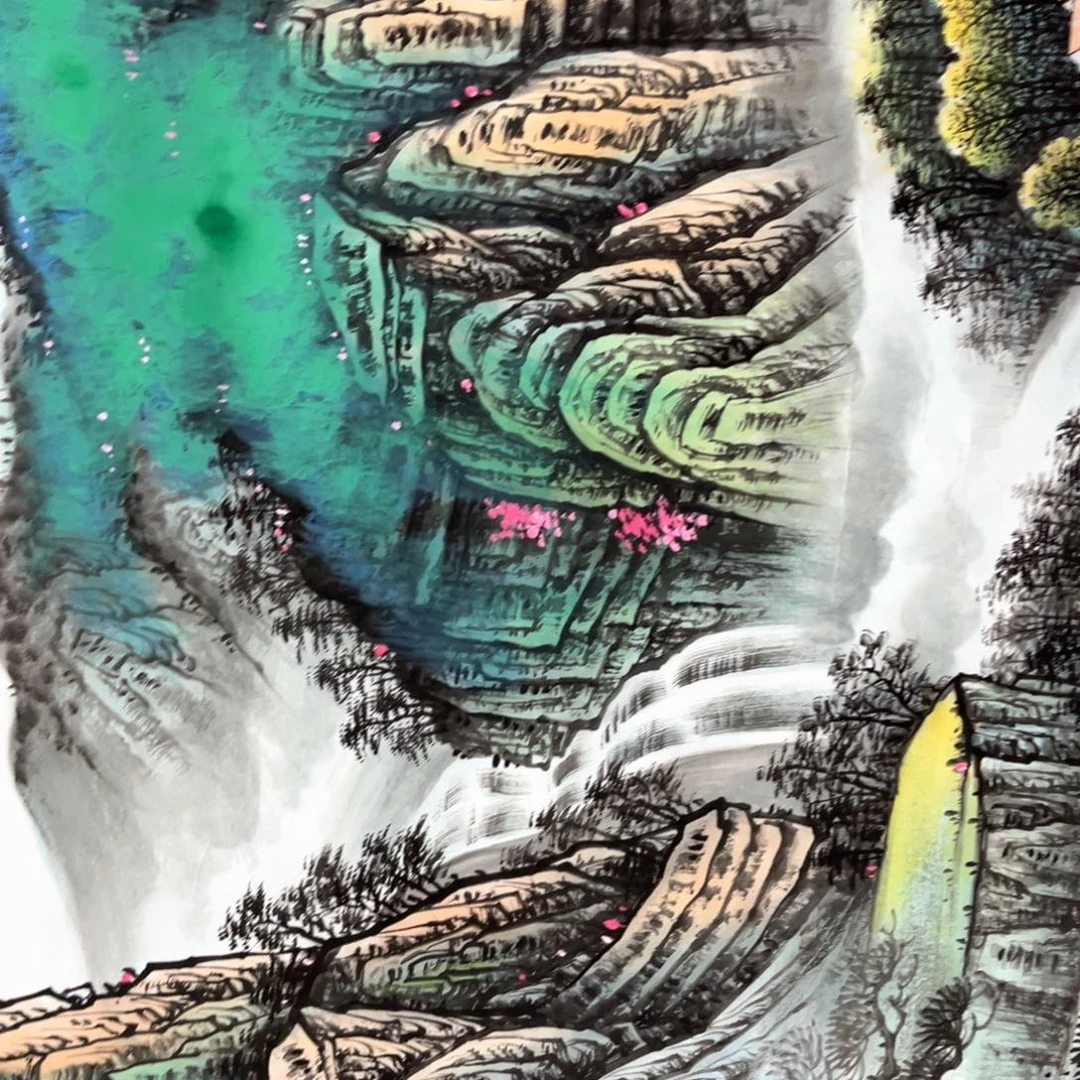 国画国画作品老师手绘