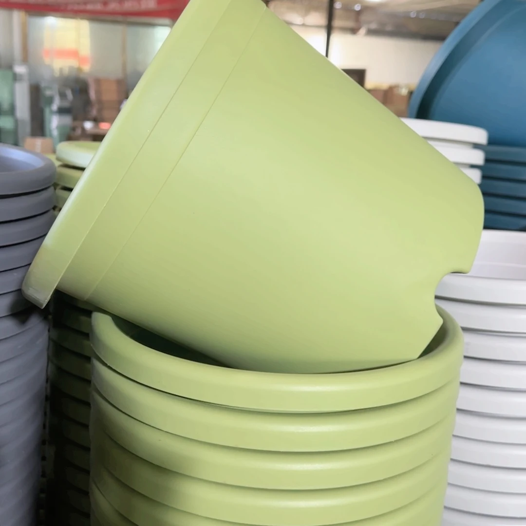 树脂四季盆5#无拖微瑕果绿6