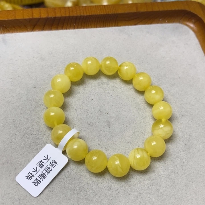 裸石蜜蜡未镶嵌手串