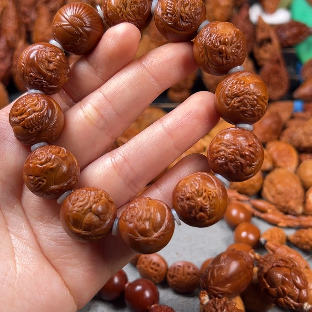 没***字橄榄核手串/手链核雕