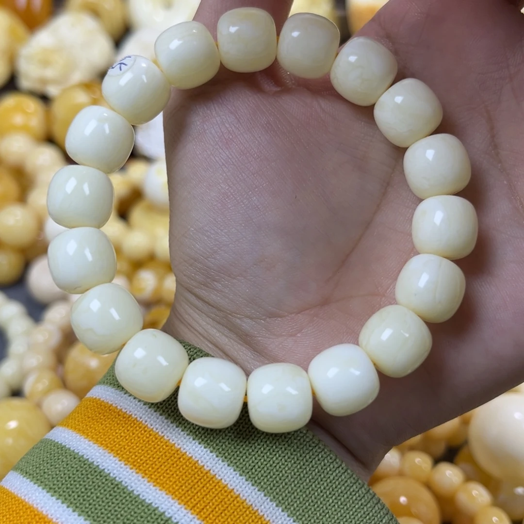 琥珀未镶嵌手串同料老邢手串11.7mm