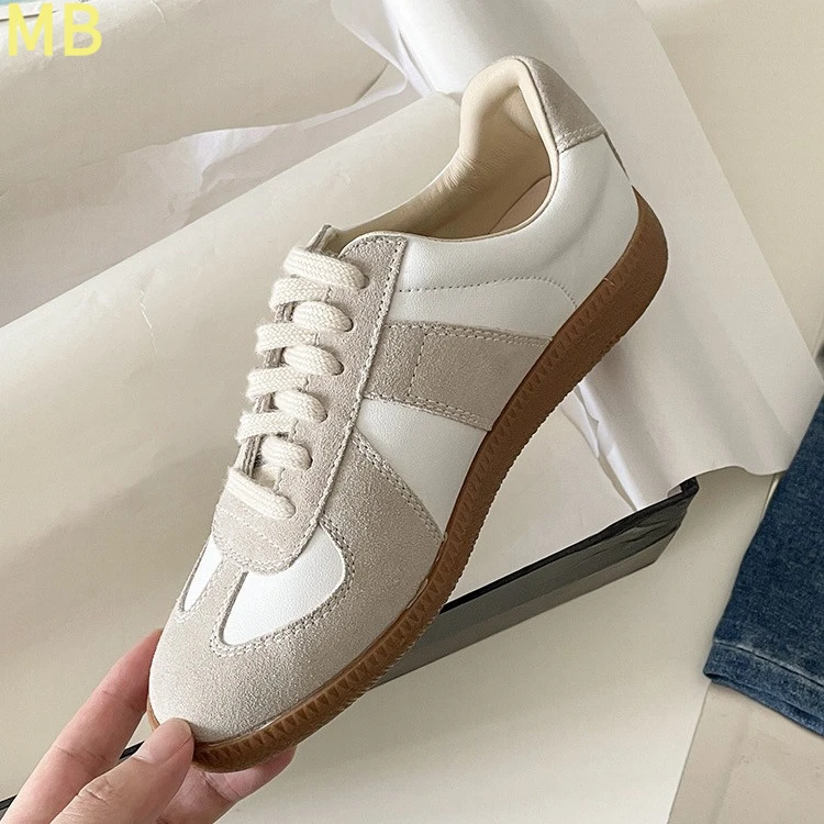 德训鞋2024年新款小白鞋情侣鞋运动复古休闲旅游男女同款阿甘鞋子