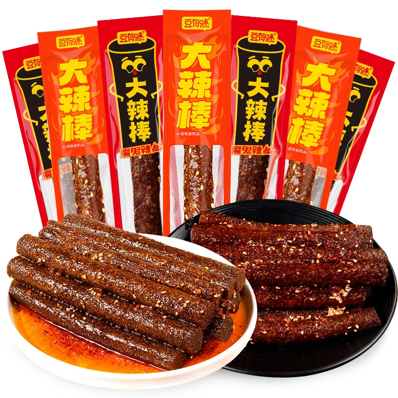 豆有味【一根大长今】香辣魔鬼辣网红辣条怀旧童年大辣棒好吃零食