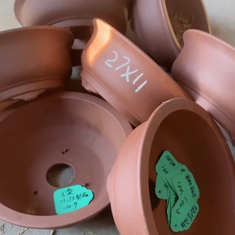 紫砂花盆100-8。