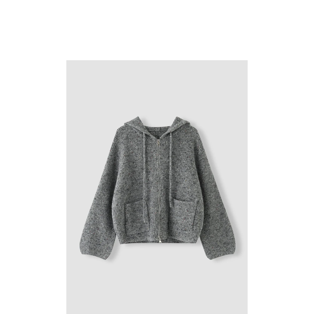 【直播间同价】慵懒感保暖厚款连帽针织衫 多色 HXNY034X