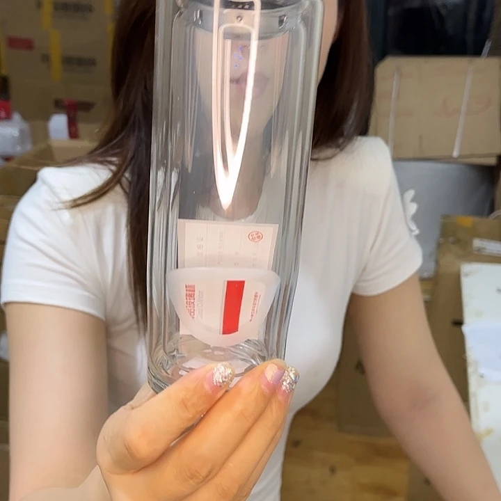 水晶玻璃吸管款钢盖300