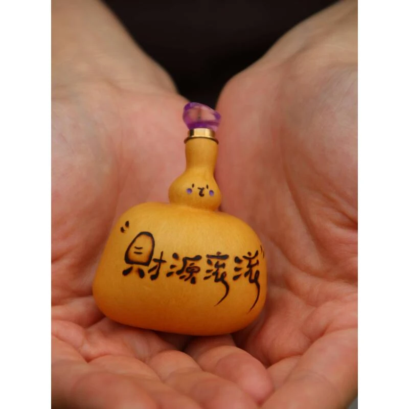 高级感新中式财源滚滚钱袋子葫芦手工高级可爱挂件文玩小众手把件