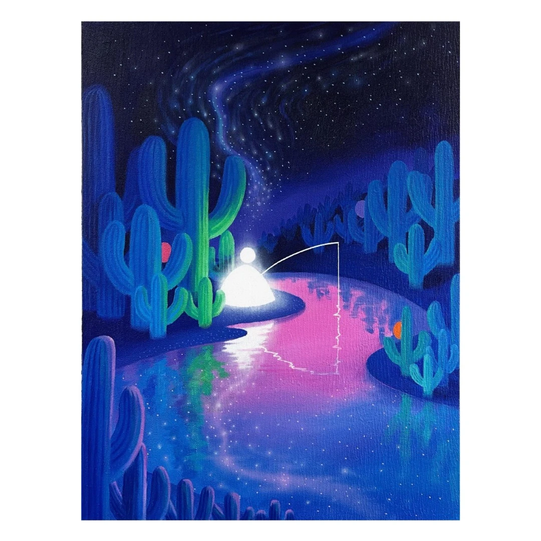 小红人 | 李施浩   原作 客厅卧室挂画