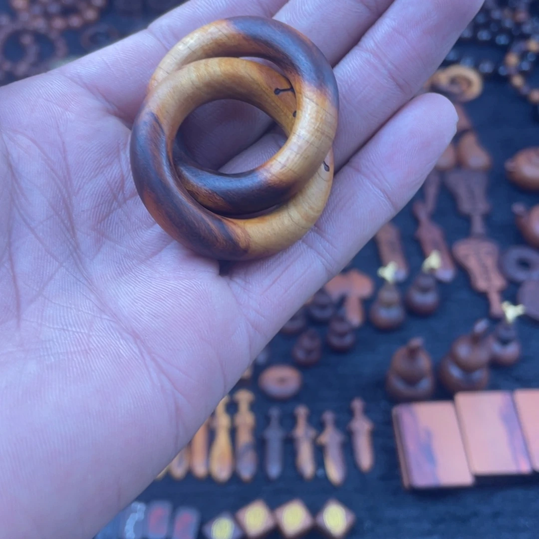 枣木桃木乾坤圈随机发货