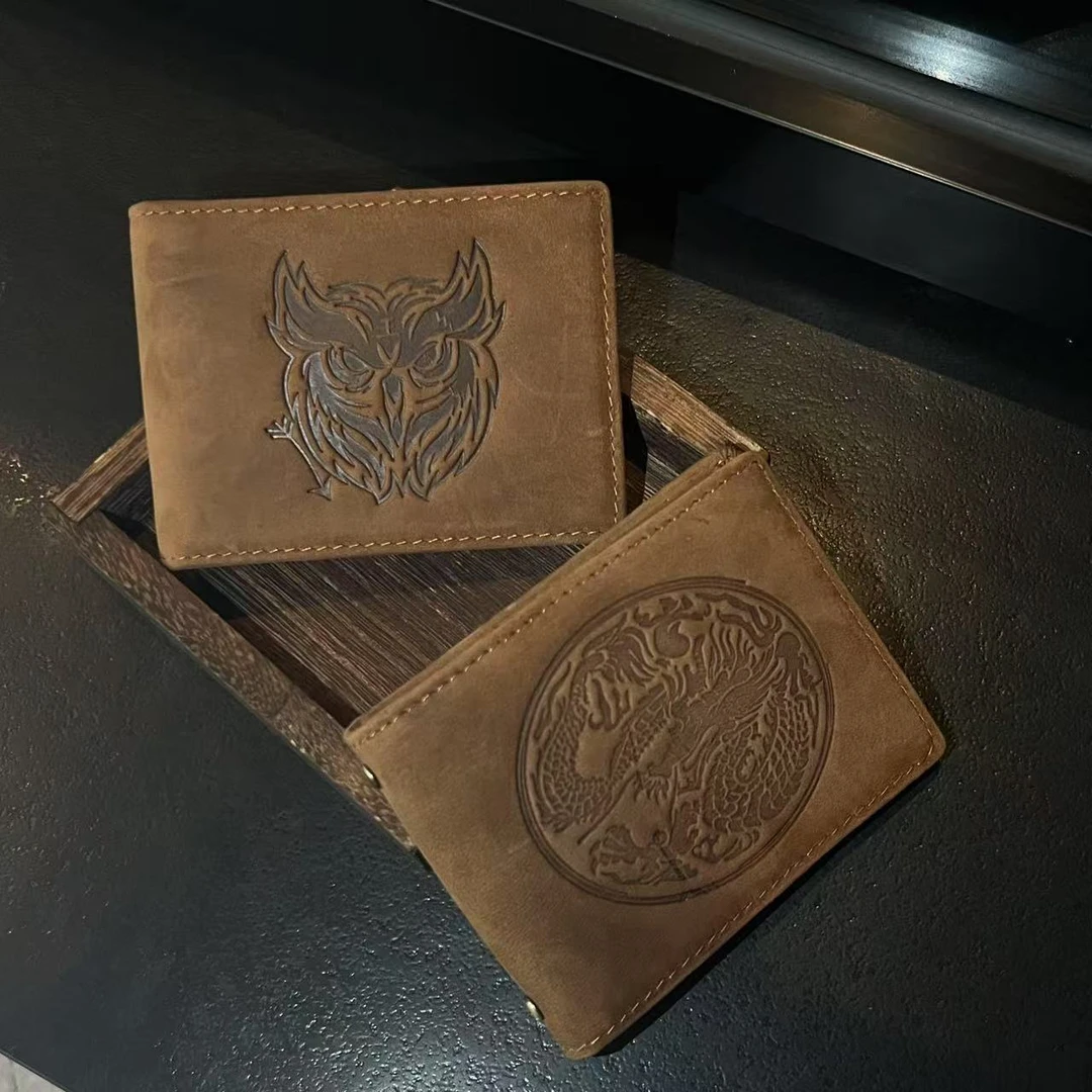 疯马牛皮个性卡夹多功能驾驶证卡包爆款驾照包真皮驾驶证本复古