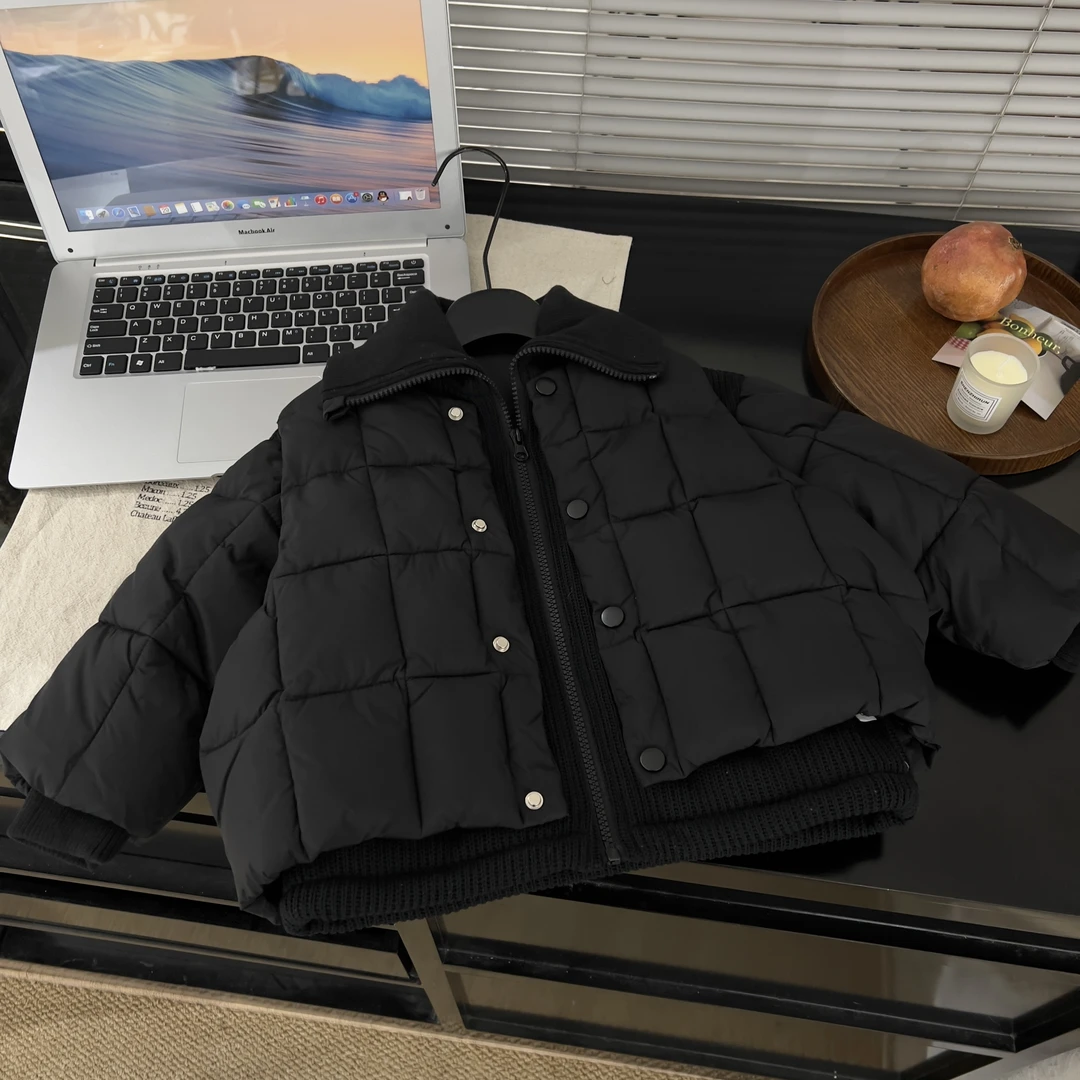 2024年秋冬新款儿童真两件马甲外套款百搭韩版时尚30285真两件