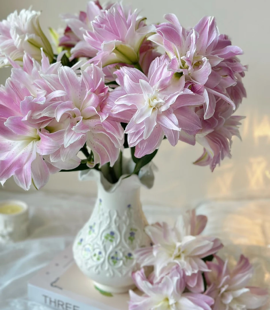 【莲花2号微风重瓣香水百合】任意两单及两单以上鲜花顺丰包邮发货