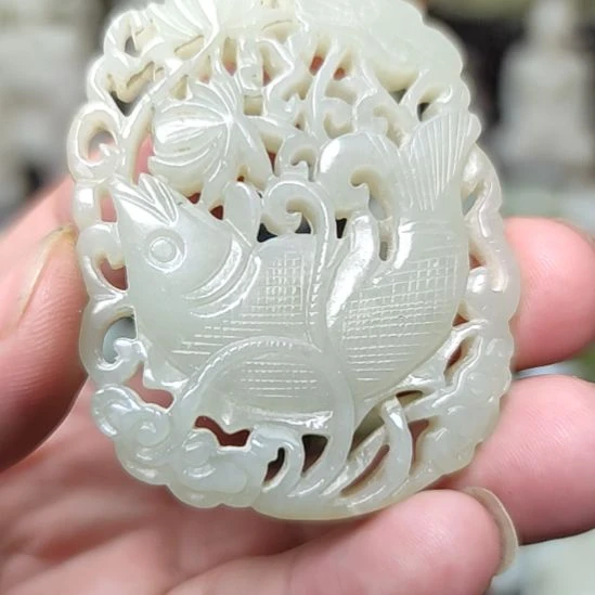 和田玉未镶嵌挂件