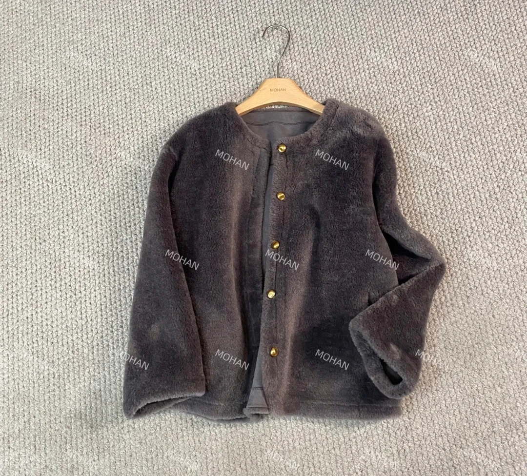 【墨涵精选】韩版简约大气时尚减龄显瘦休闲外套27143