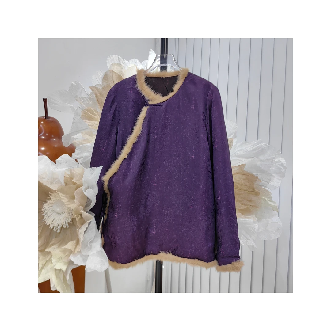 24357377【满天星紫】宽松加棉保暖外套