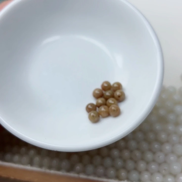 佛***意翡翠未镶嵌手链散珠10颗卡5.8