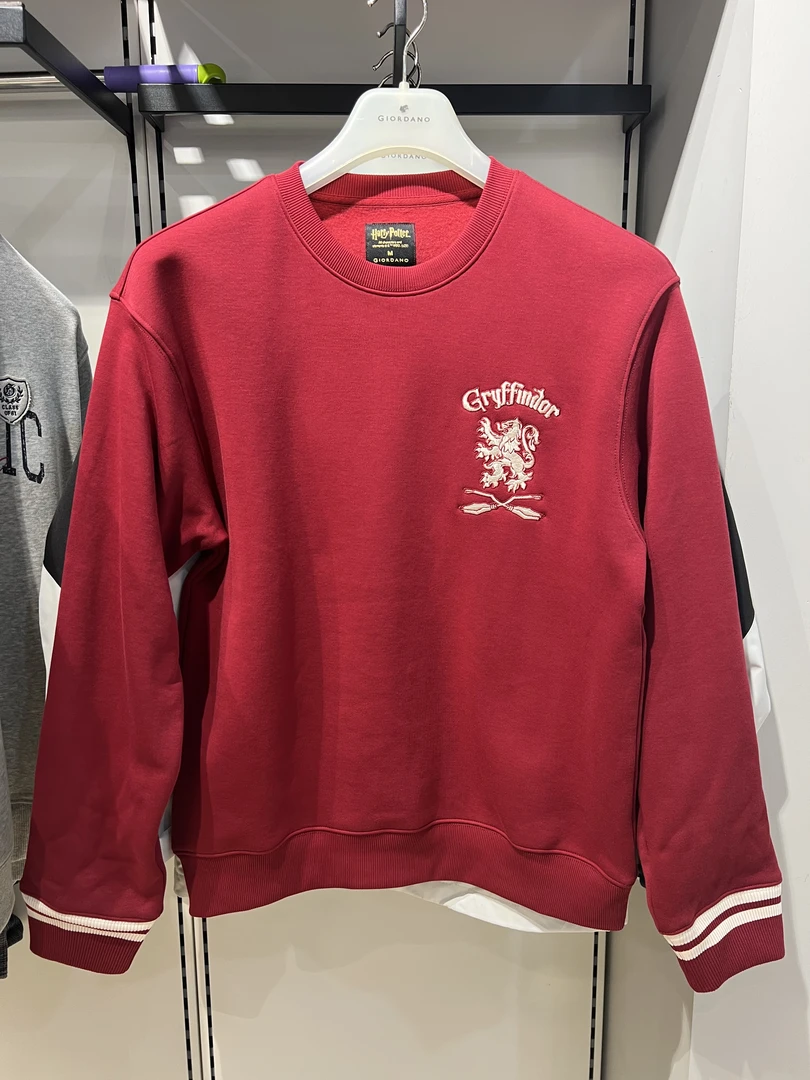 佐丹奴专柜正品男士保暖舒适哈利波特联名款抓绒底卫衣01095632