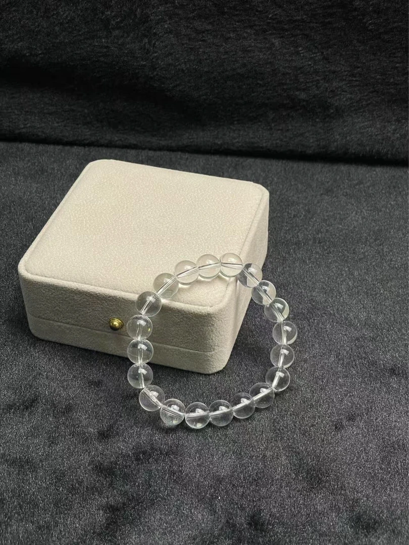 D46巴西5A白晶10m手串女款主播推荐奇石