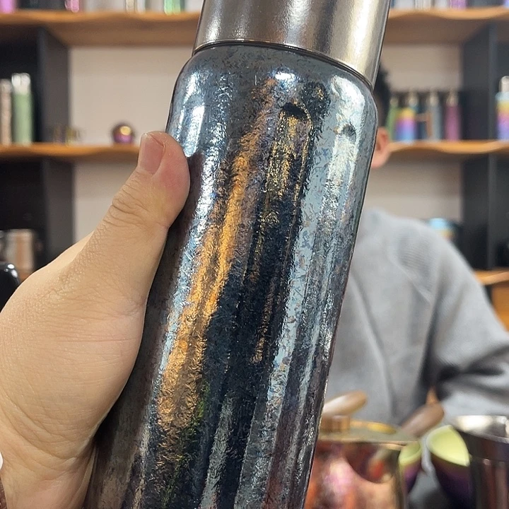 钛合金纯钛传世杯天蓝色