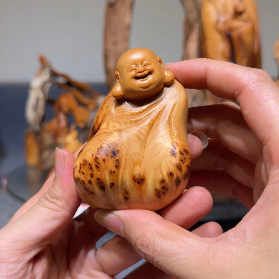 柏木崖柏手把件摆件