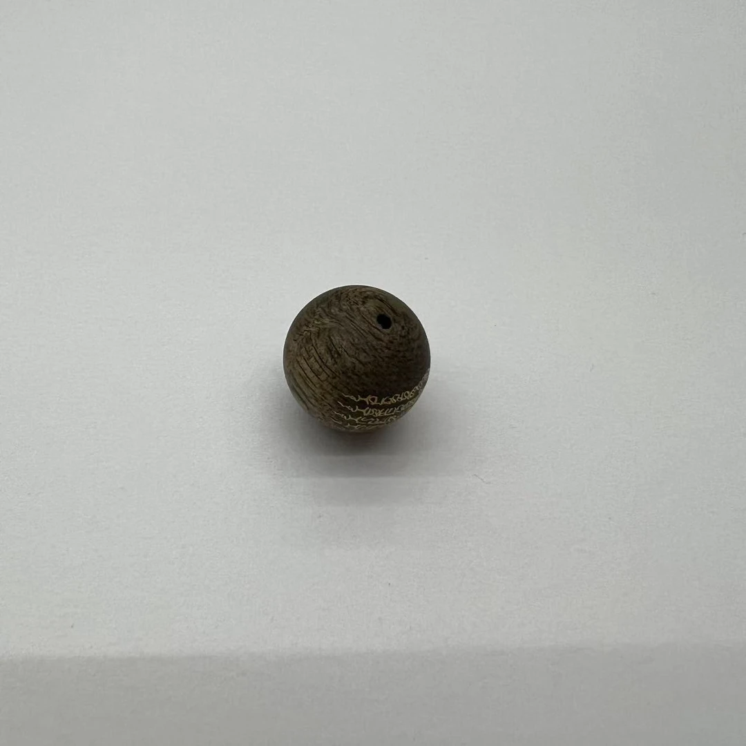 B8699 文莱软丝9分沉错金单珠 1.5cm 1.79g