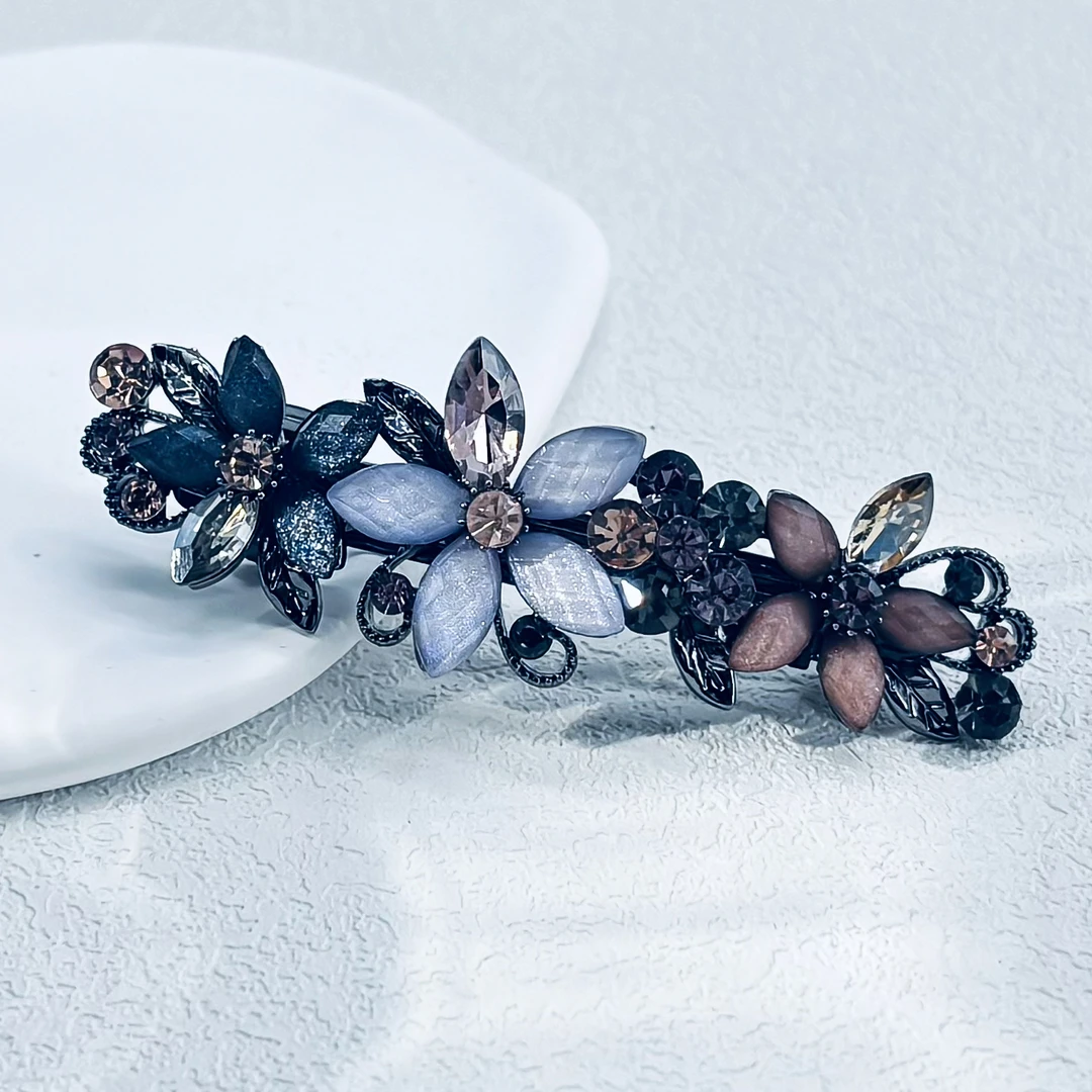 1115时尚简约花朵弹夹