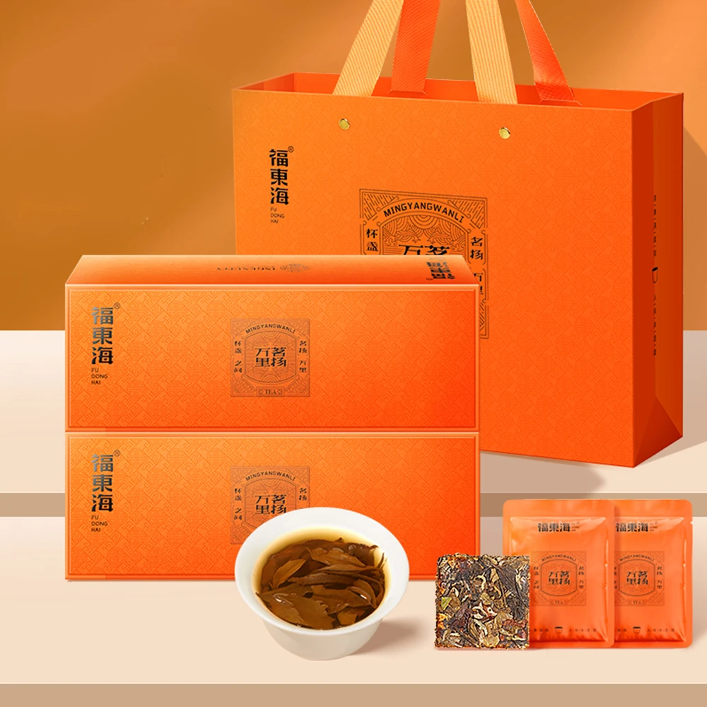 福东海高端陈皮白茶礼盒180g小茶饼干寿眉茶叶滋补品礼盒送亲友ZB