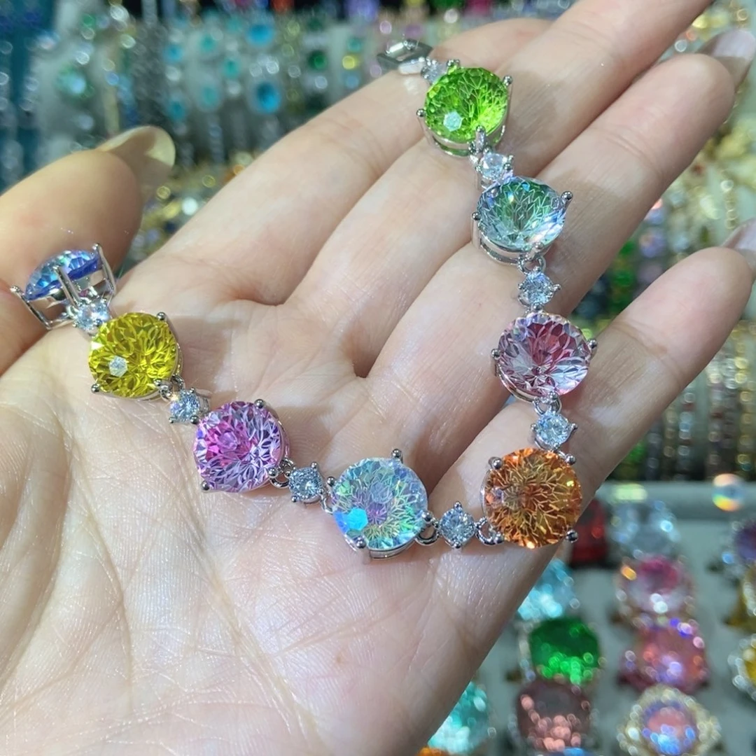 6锆石（处理）樱花切手链
